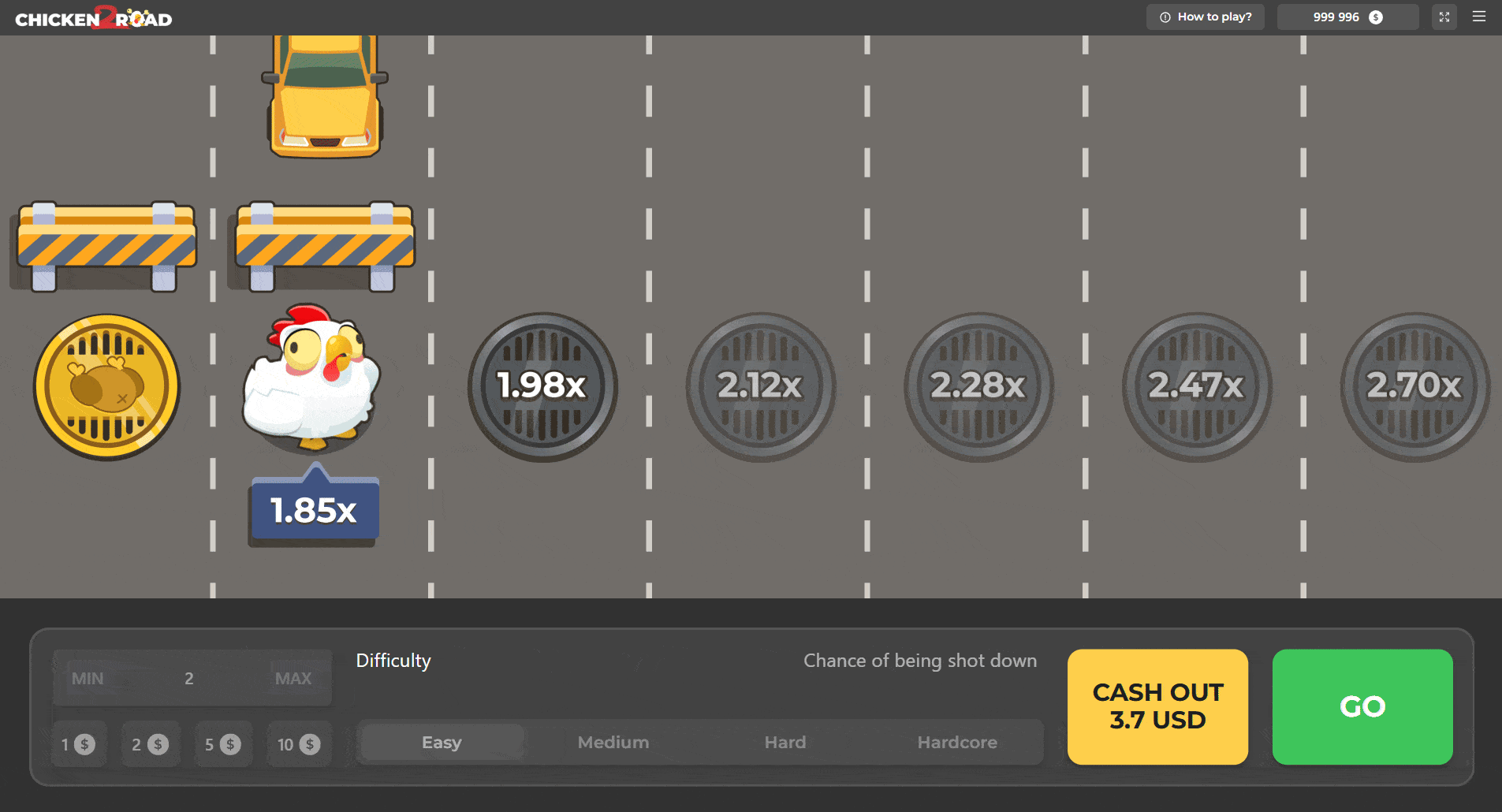 Chicken Road Game Screenshot
